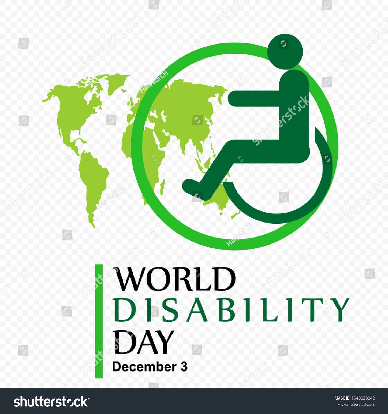 World Disability Day Poster Banner เวกเตอร์สต็อก (ปลอดค่าลิขสิทธิ์