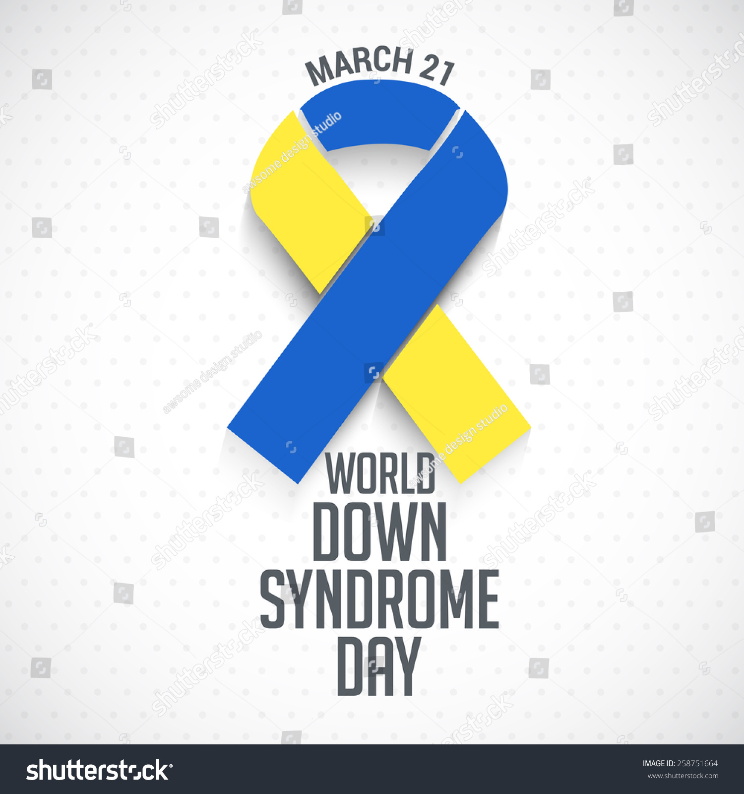 World Down Syndrome Day Stock Vector 258751664 - Shutterstock