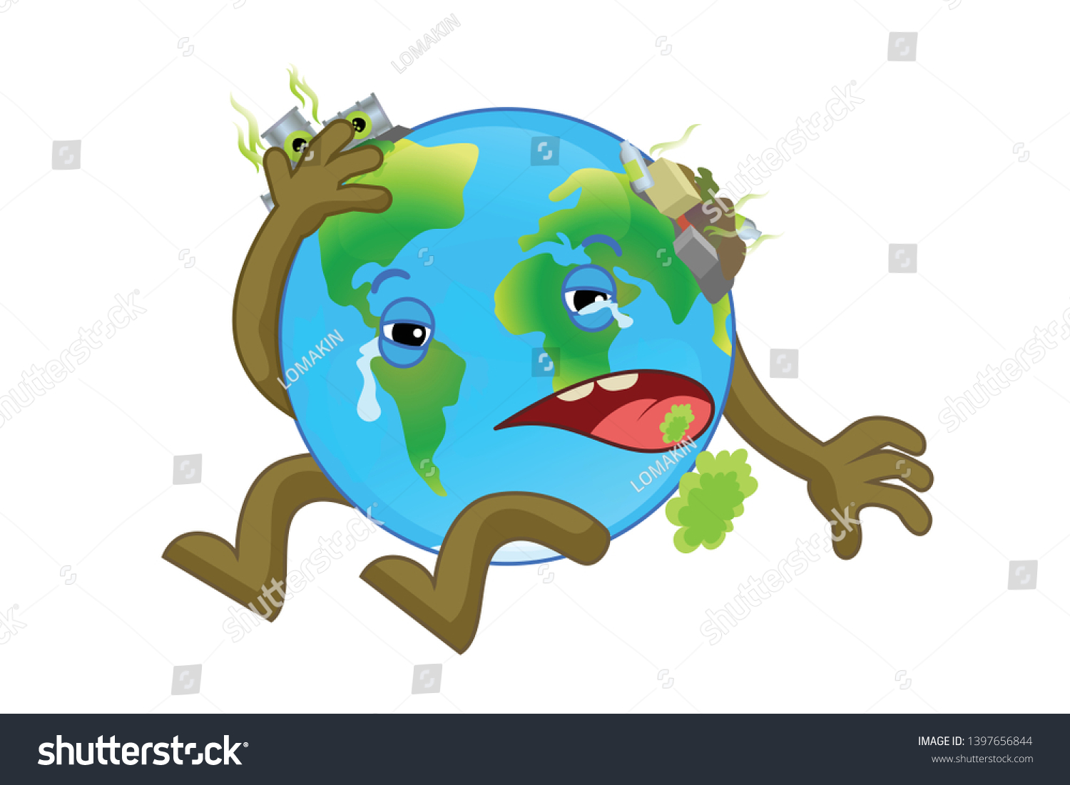 World Environment Day Concept World Earth Stock Vector (Royalty Free ...