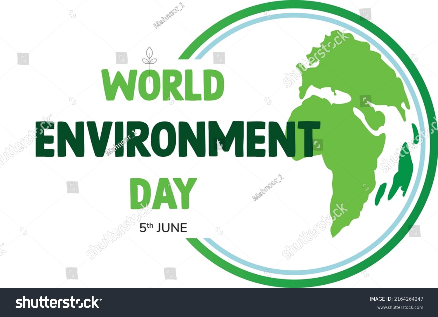 World Environment Day 5th June Stock Vector (Royalty Free) 2164264247 ...