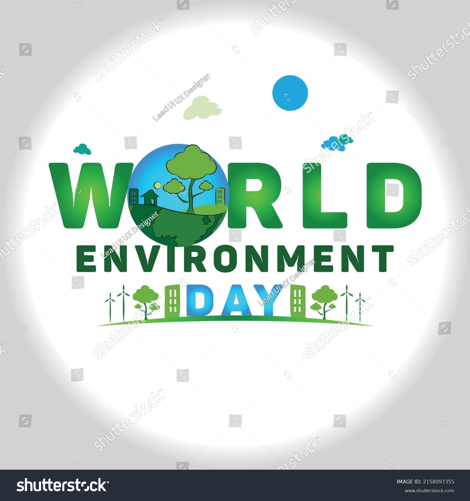 World Environment Day Vector Illustration Isolated Stock Vector ...