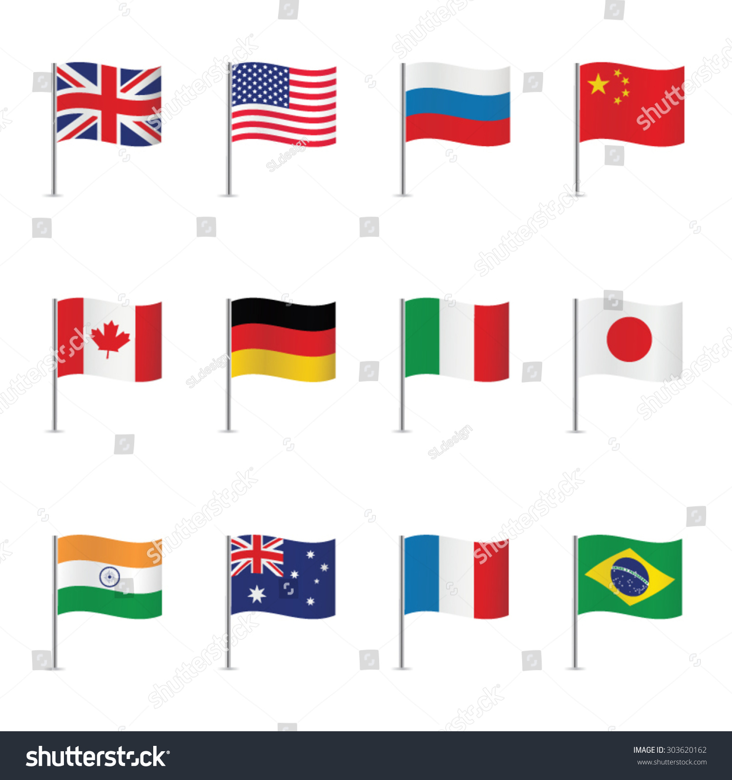 SVG of World flags on white background, vector set. svg