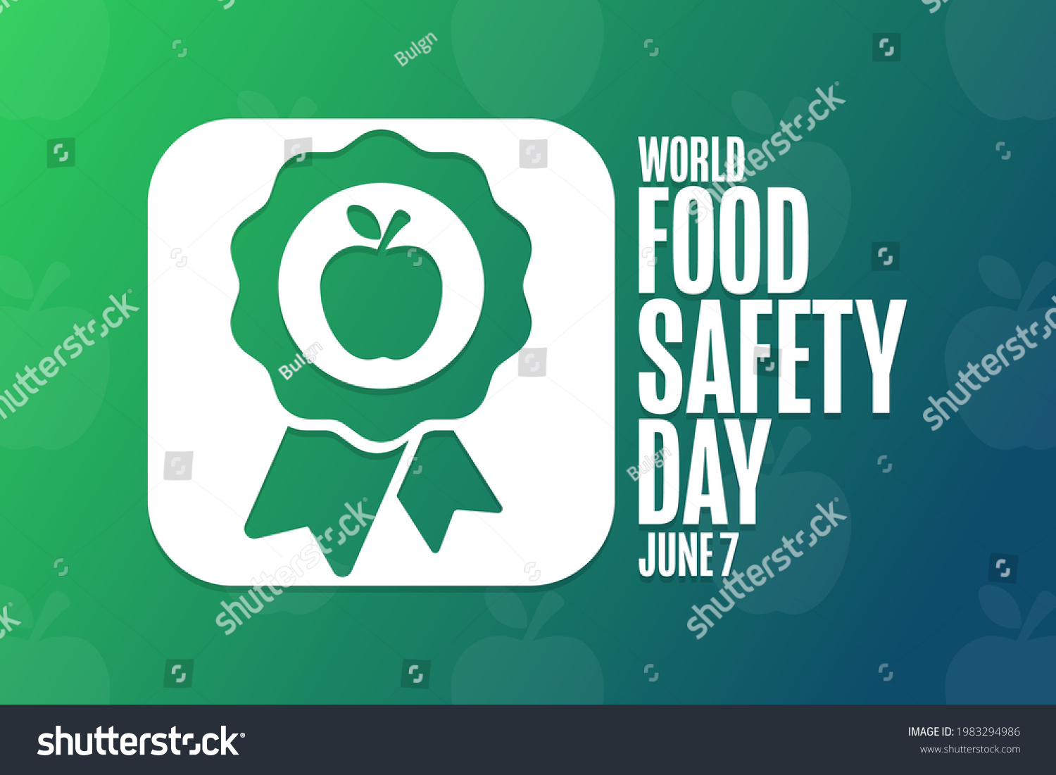 World Food Safety Day June 7 Stock Vector (Royalty Free) 1983294986 ...