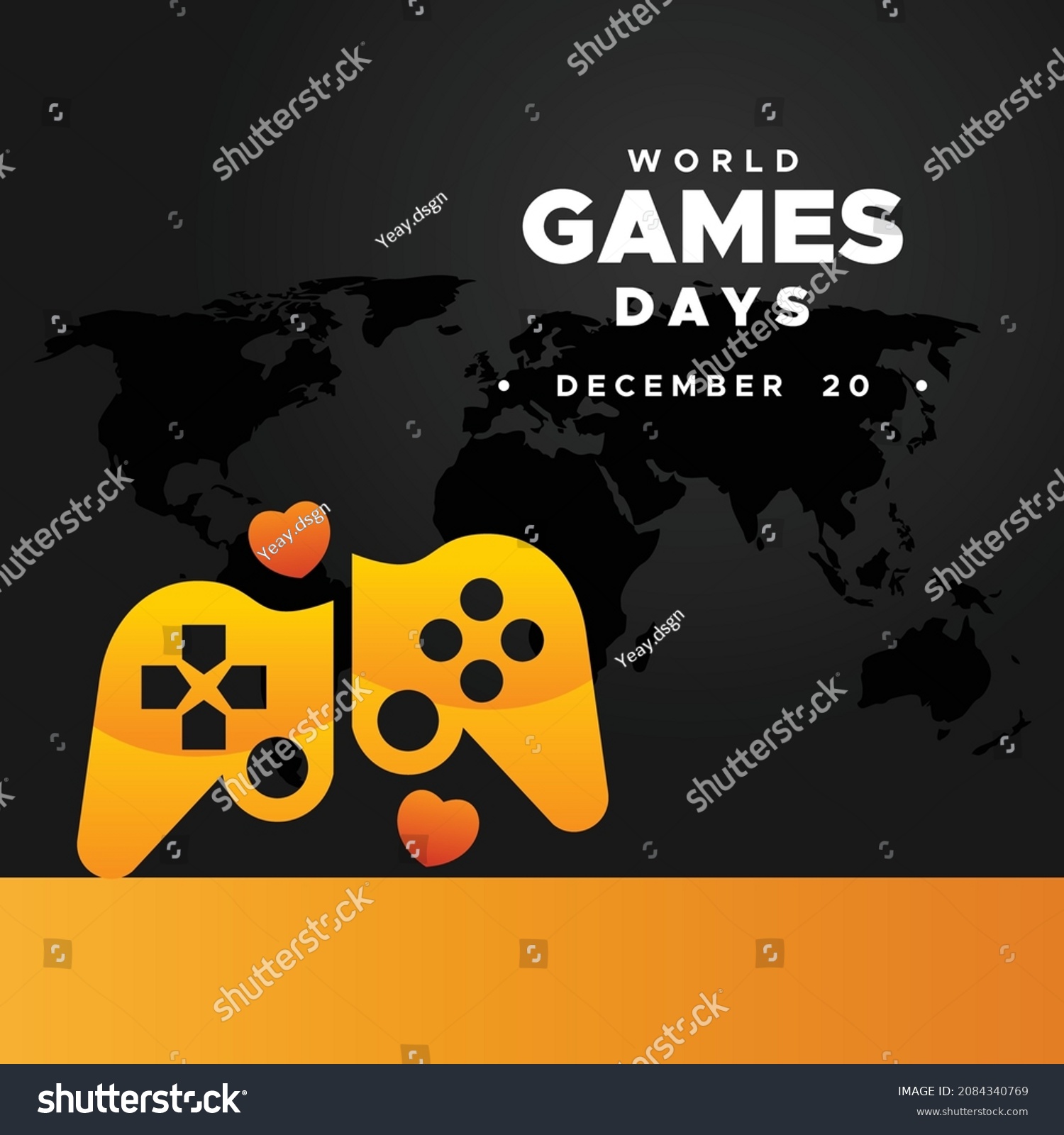 World Games Day Design Background Greeting Stock Vector (Royalty Free