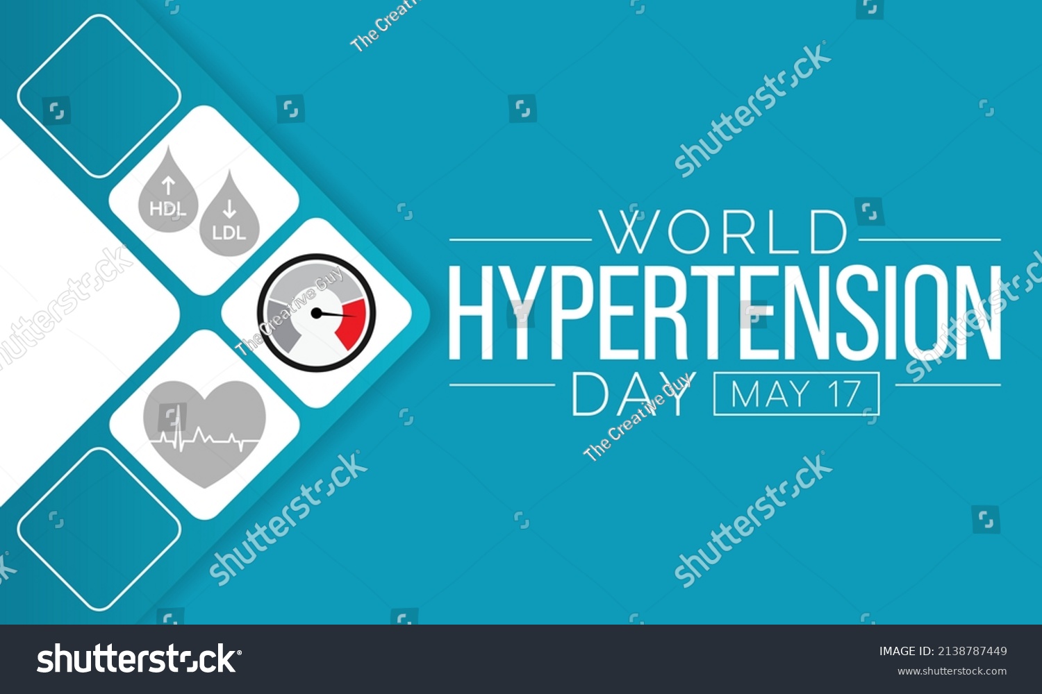 World Hypertension Day Observed Every Year Stock Vector (Royalty Free ...