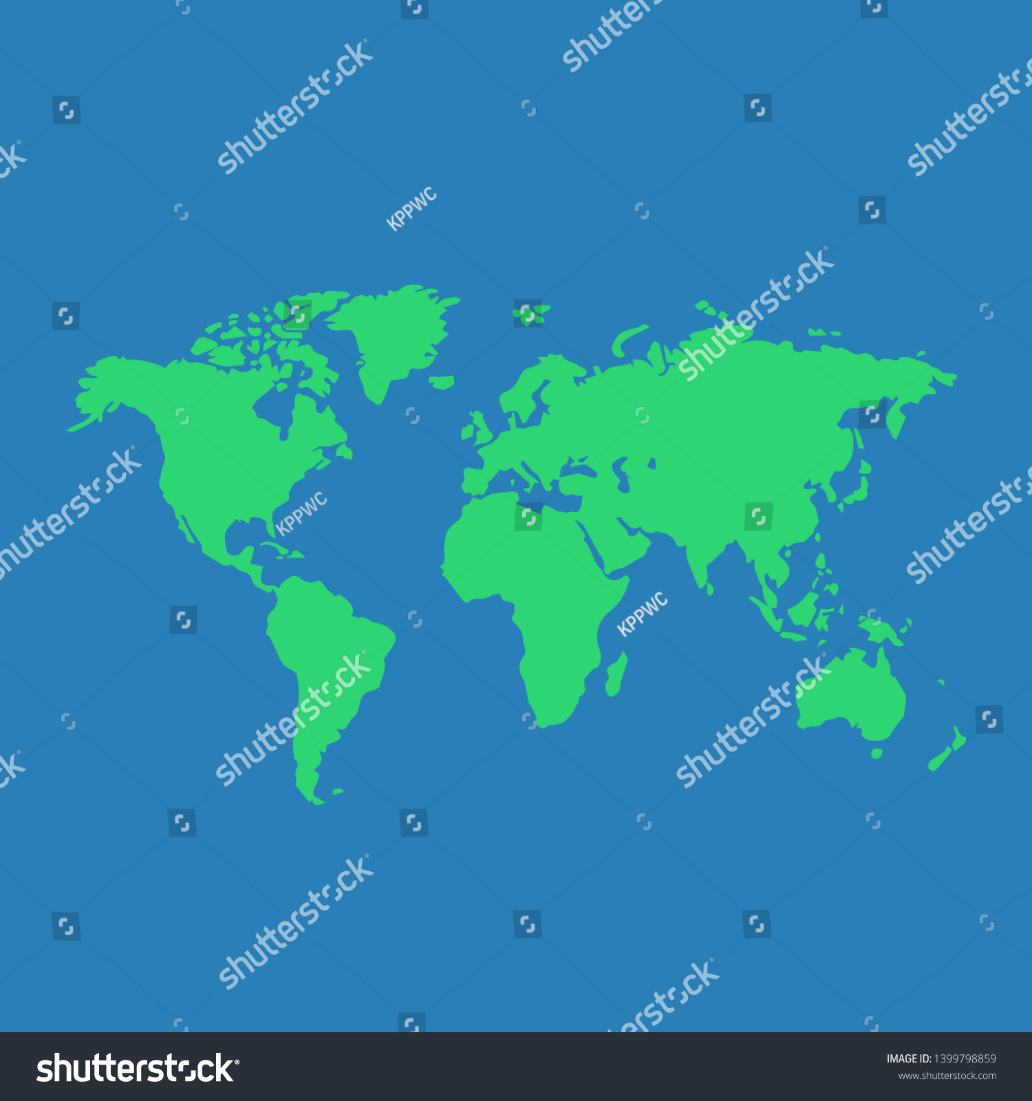 World Map Color Illustration Vector Stock Vector Royalty Free 1399798859 Shutterstock 6296