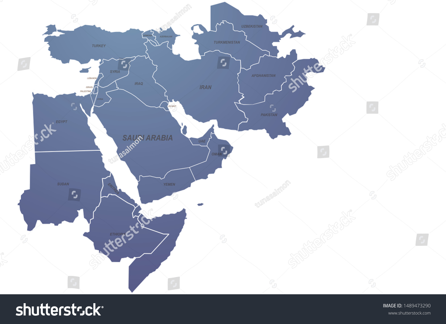 World Map Graphic Vector Middle East Stock Vector Royalty Free 1489473290 Stock Vector World Map Graphic Vector Of Middle East Countries 1489473290