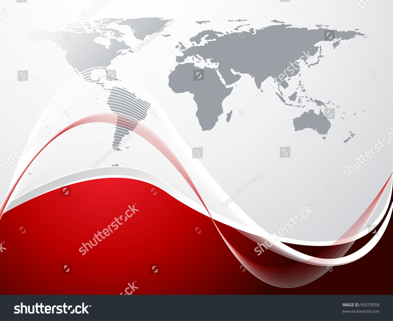World Map Template Stock Vector (Royalty Free) 95079058