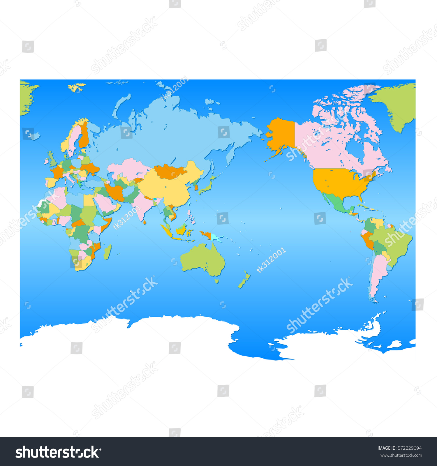 World Mapvector Illustration Stock Vector Royalty Free 572229694 Shutterstock 