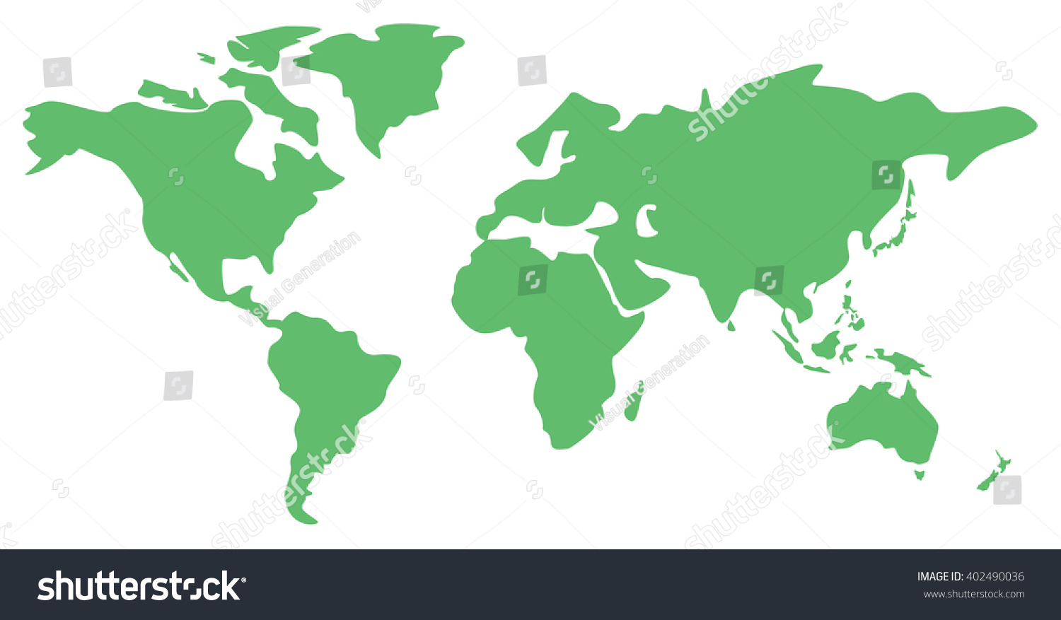 World Map Vector Illustration World Map Stock Vector (Royalty Free ...