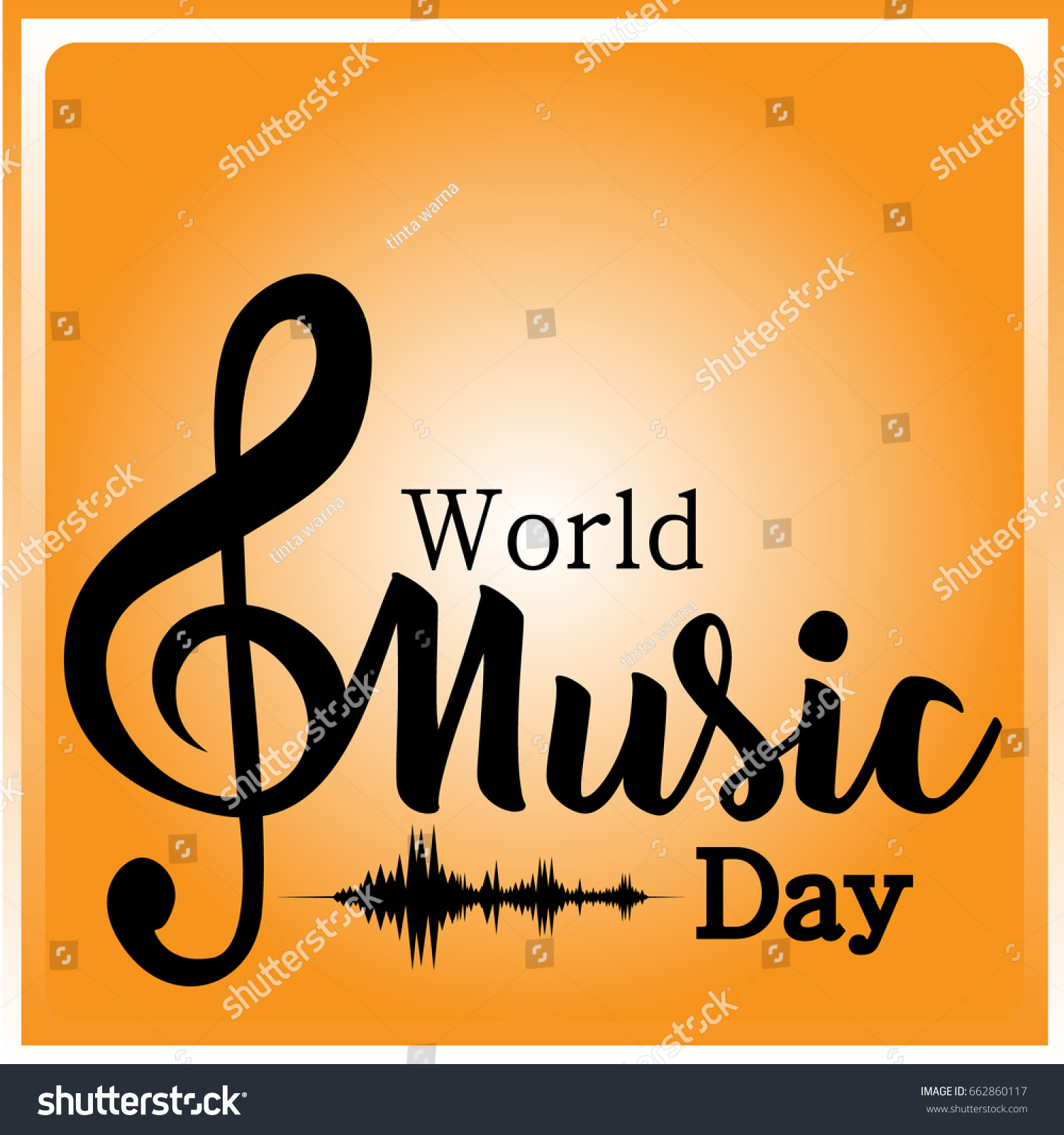 World Music Day Stock Vector Royalty Free 662860117