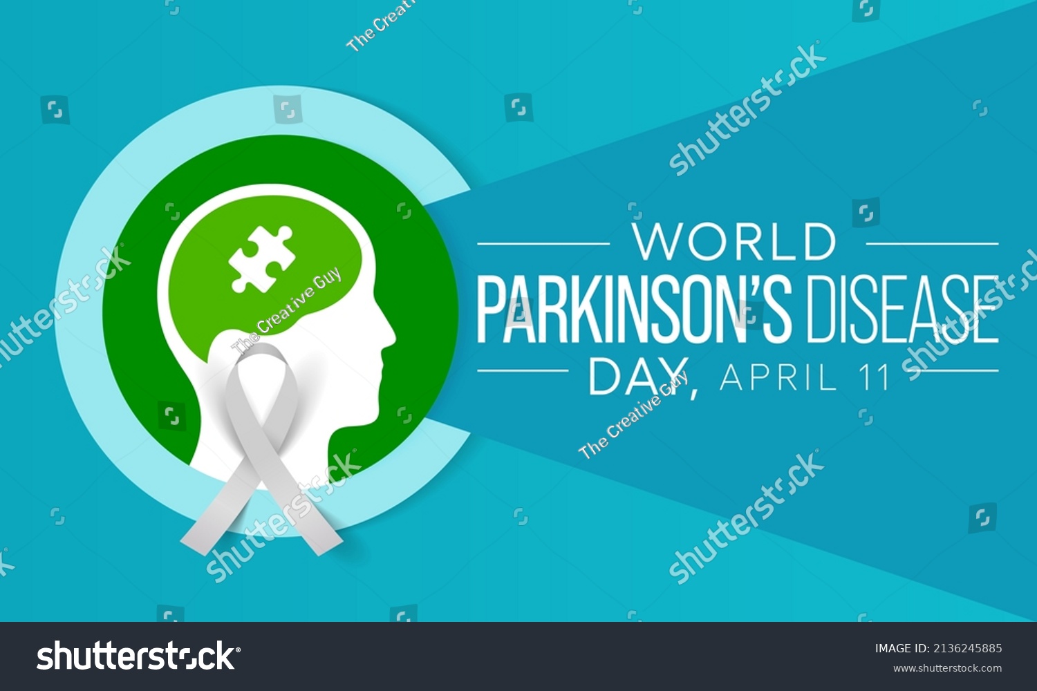 World Parkinsons Disease Day Observed Every Stock Vector (Royalty Free ...