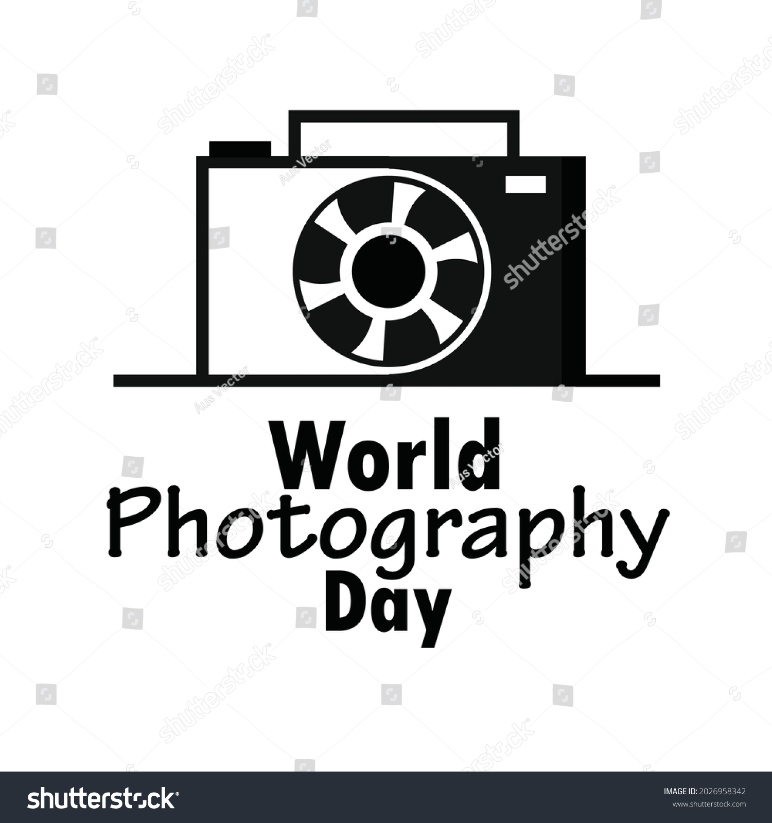 World Photography Day 19 August Vector Stock Vector (Royalty Free ...