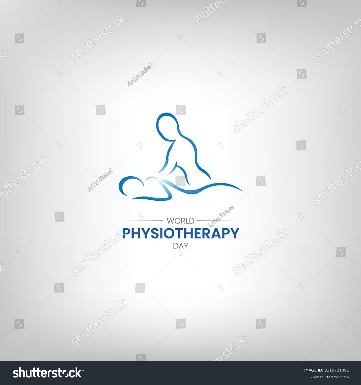 SVG of World Physiotherapy (PT) Day. international physiotherapy day. physiotherapy vector illustration. world physical therapy day.  svg