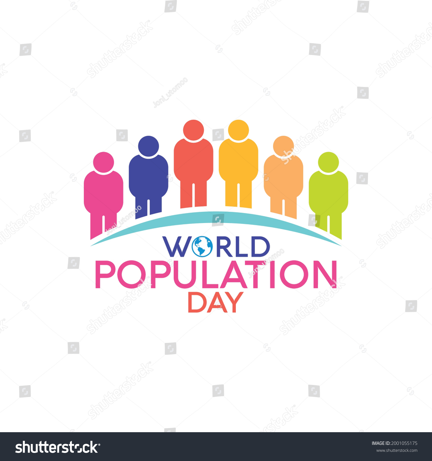 World Population Day Logo Vector Design Stock Vector Royalty Free 2001055175 5344