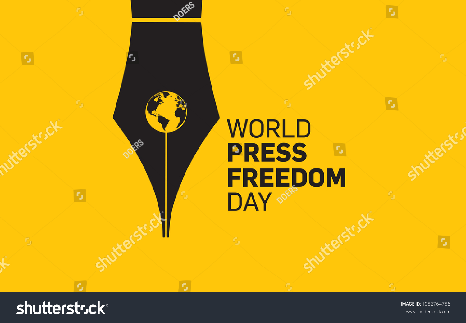 World Press Freedom Day Concept Vector Stock Vector (Royalty Free