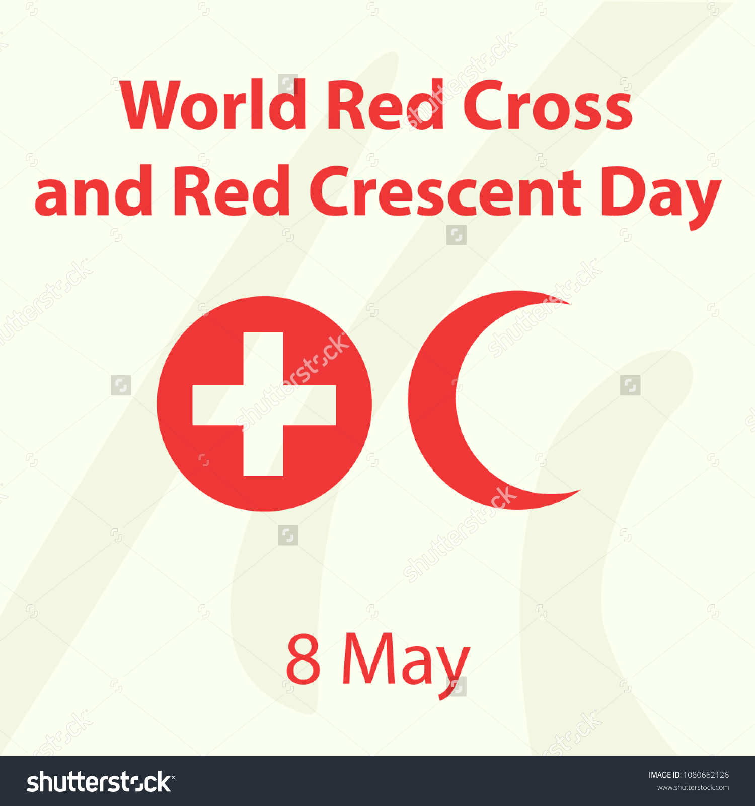 World Red Cross Red Crescent Day Stock Vector (Royalty Free) 1080662126 | Shutterstock