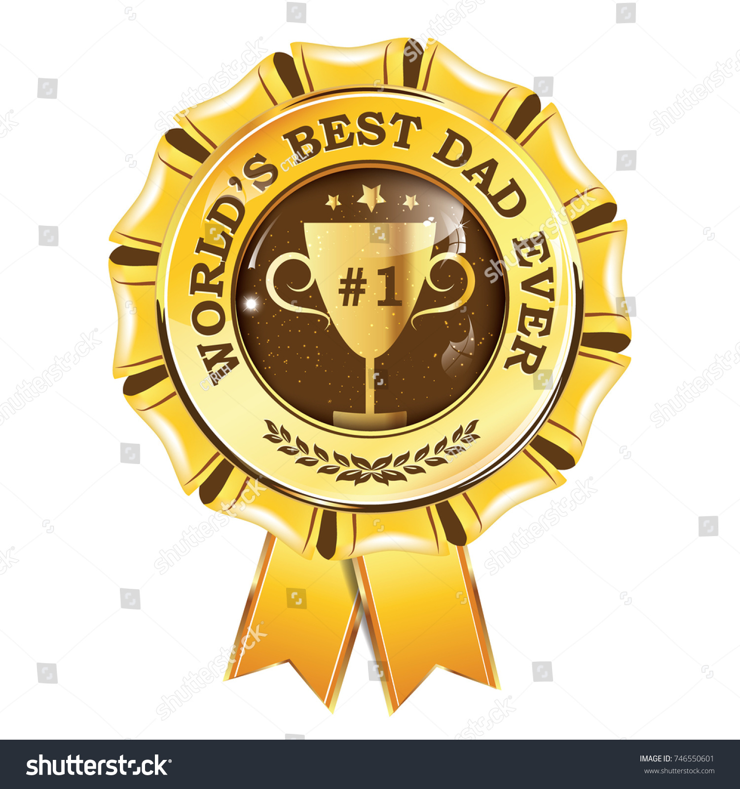 best dad in the world trophy