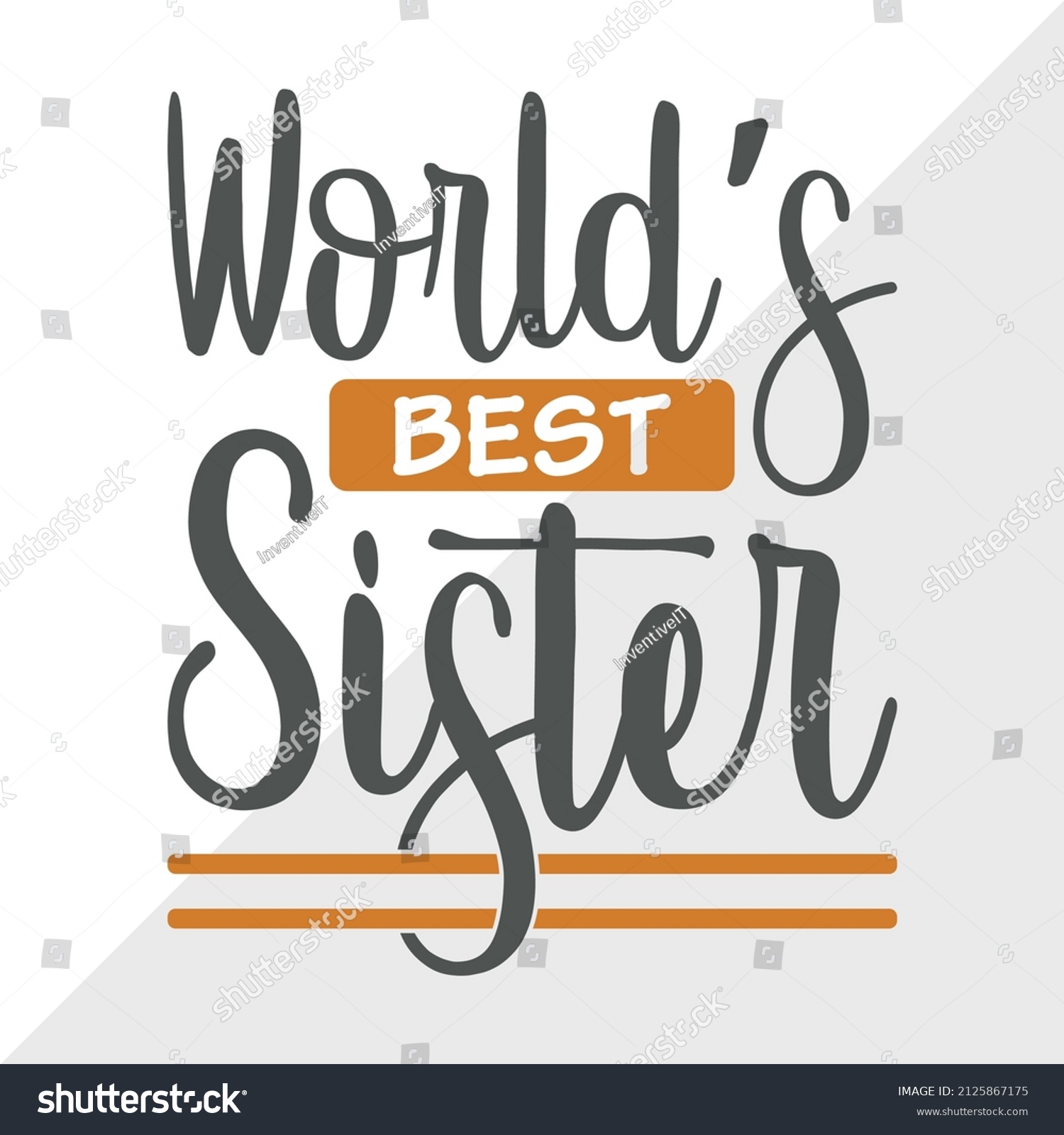 SVG of World’s Best Sister printable vector illustration svg