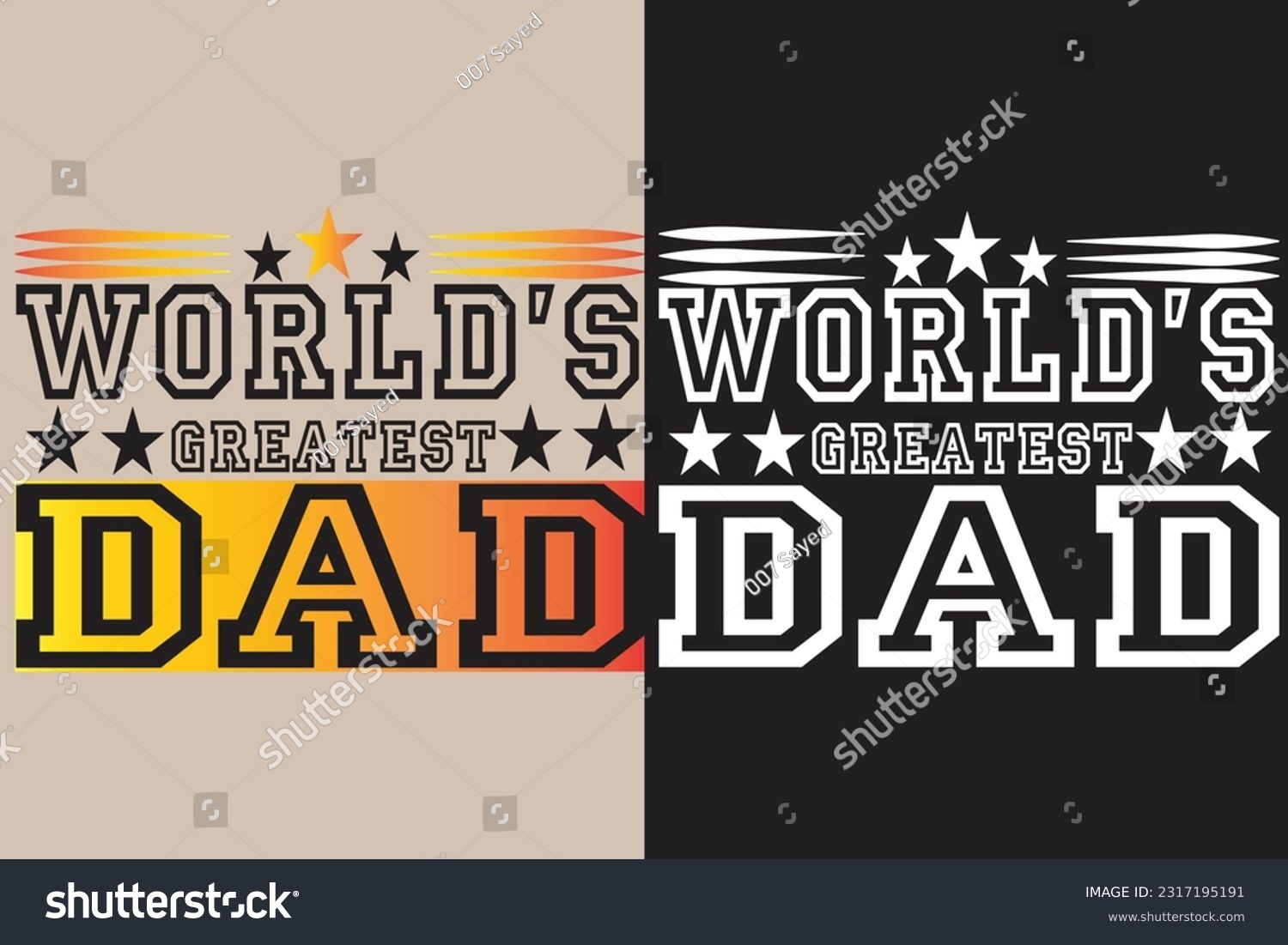 SVG of WORLD'S GREATEST DAD T-SHIRT Father's day SVG bundle, t-shirt design, Dad Svg, Typography Father's Day t-shirt design, bundle svg