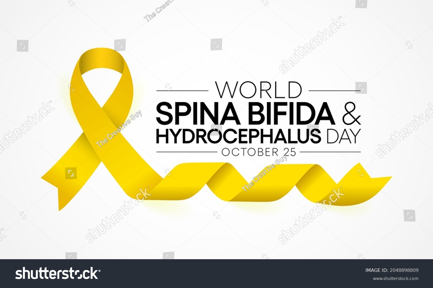 World Spina Bifida Hydrocephalus Day Observed Stock Vector (Royalty