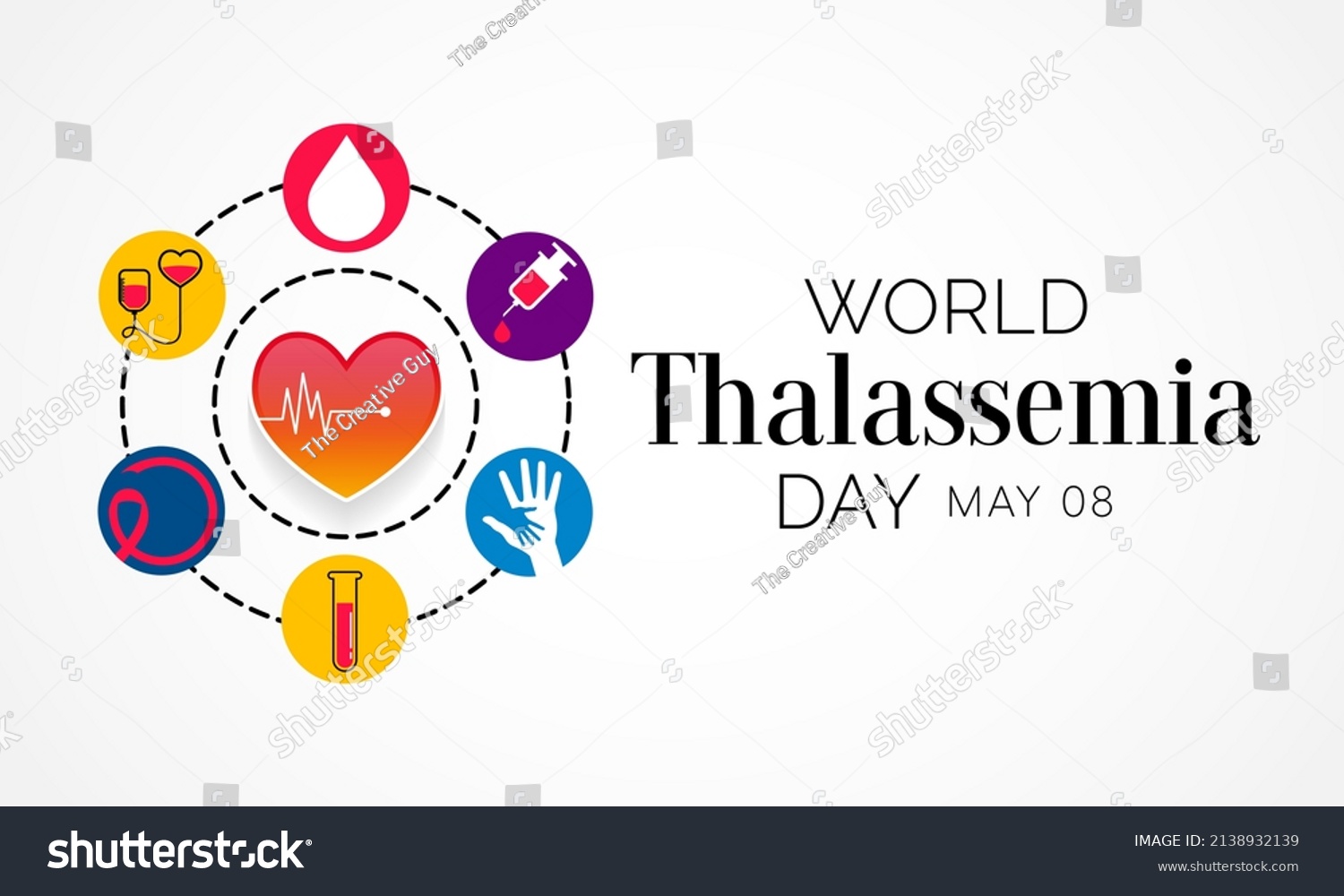 World Thalassemia Day Observed Every Year Stock Vector Royalty Free 2138932139 Shutterstock