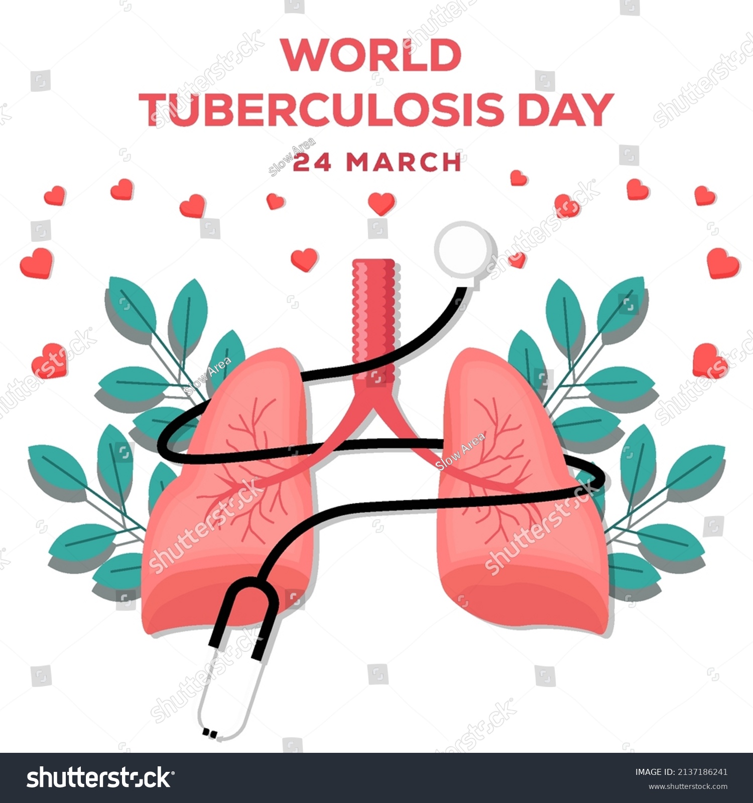 World Tuberculosis Day Illustration Stethoscope Wrapped Stock Vector ...