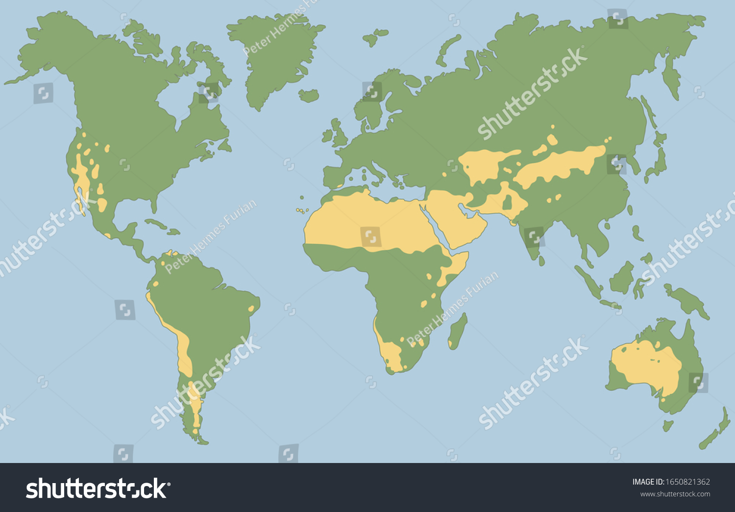 Map Of The World S Deserts World Desert Map Images, Stock Photos & Vectors | Shutterstock