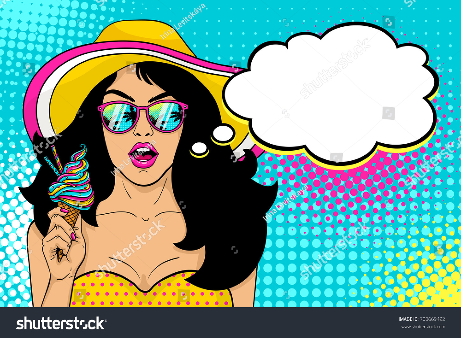 Download Wow Female Face Sexy Surprised Girl Stock Vector 700669492 ...