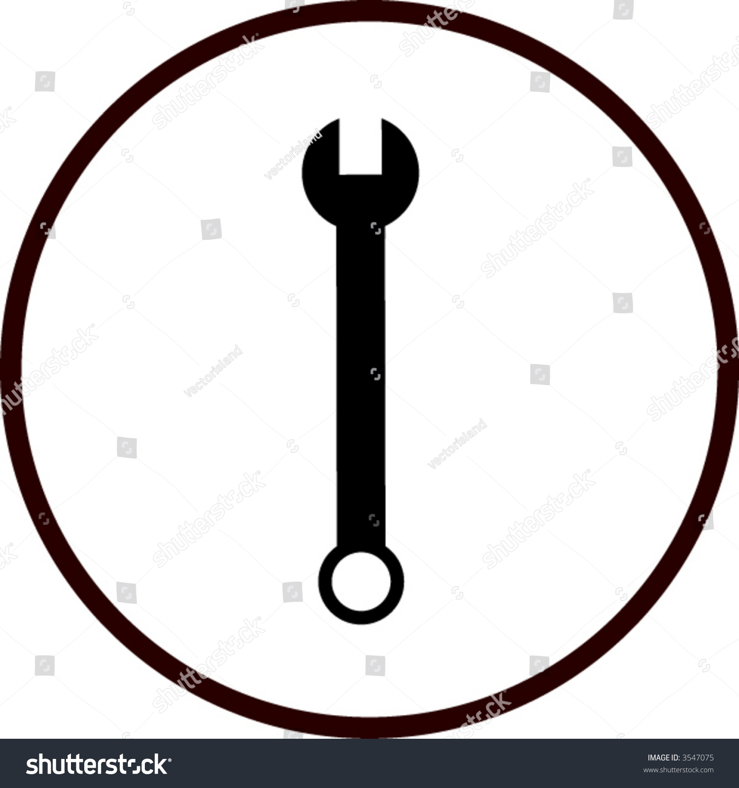 Wrench Symbol Stock Vector (Royalty Free) 3547075