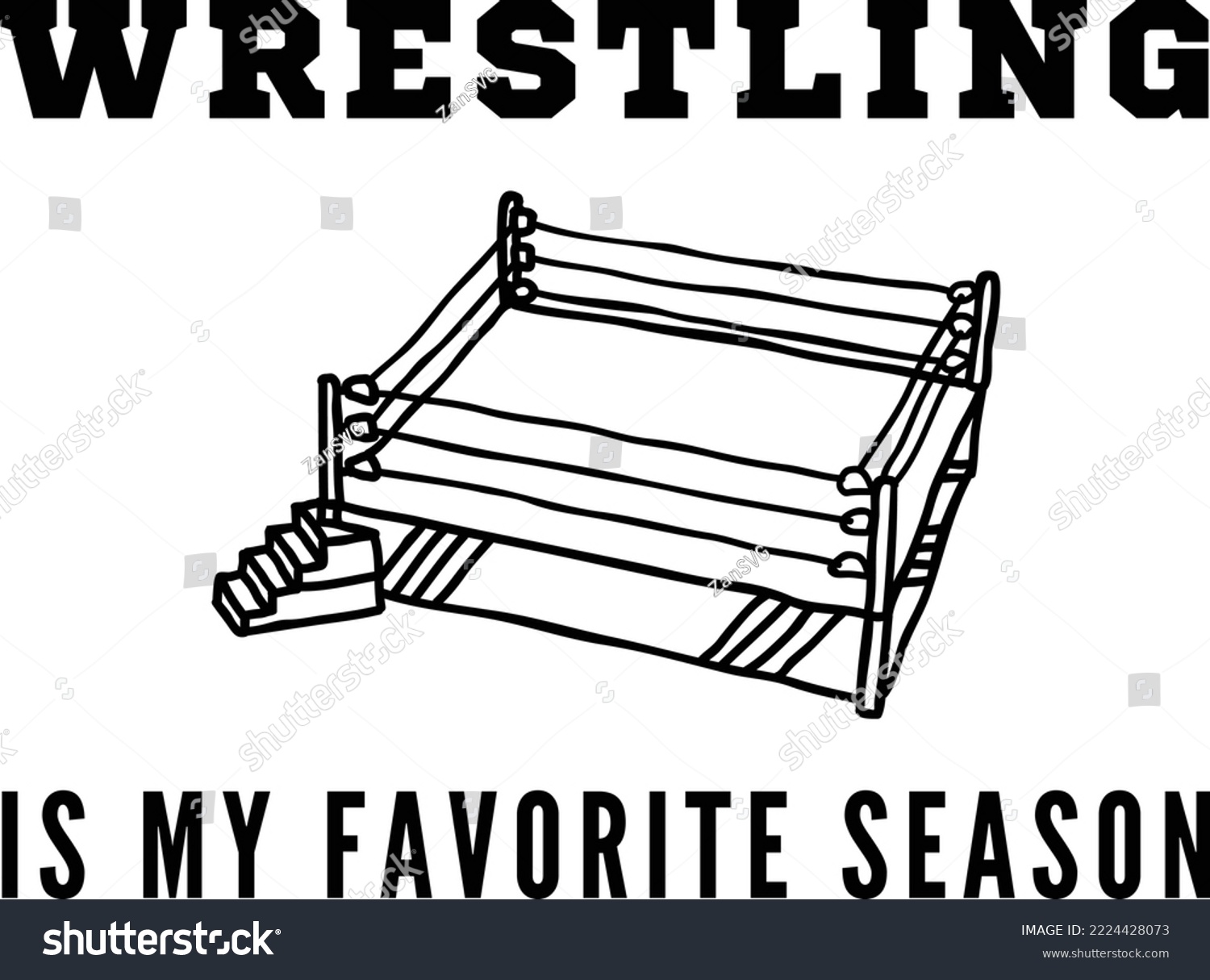 SVG of Wrestling is my favorite season vector file, Wrestling svg design svg