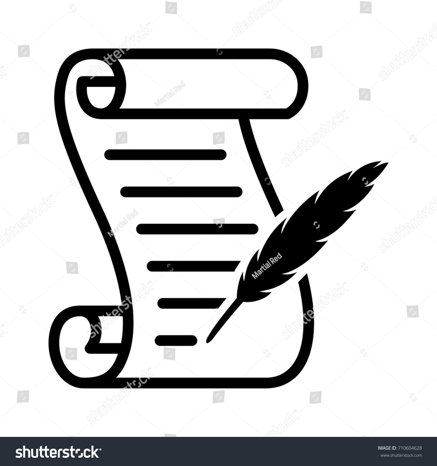 scroll template to write on