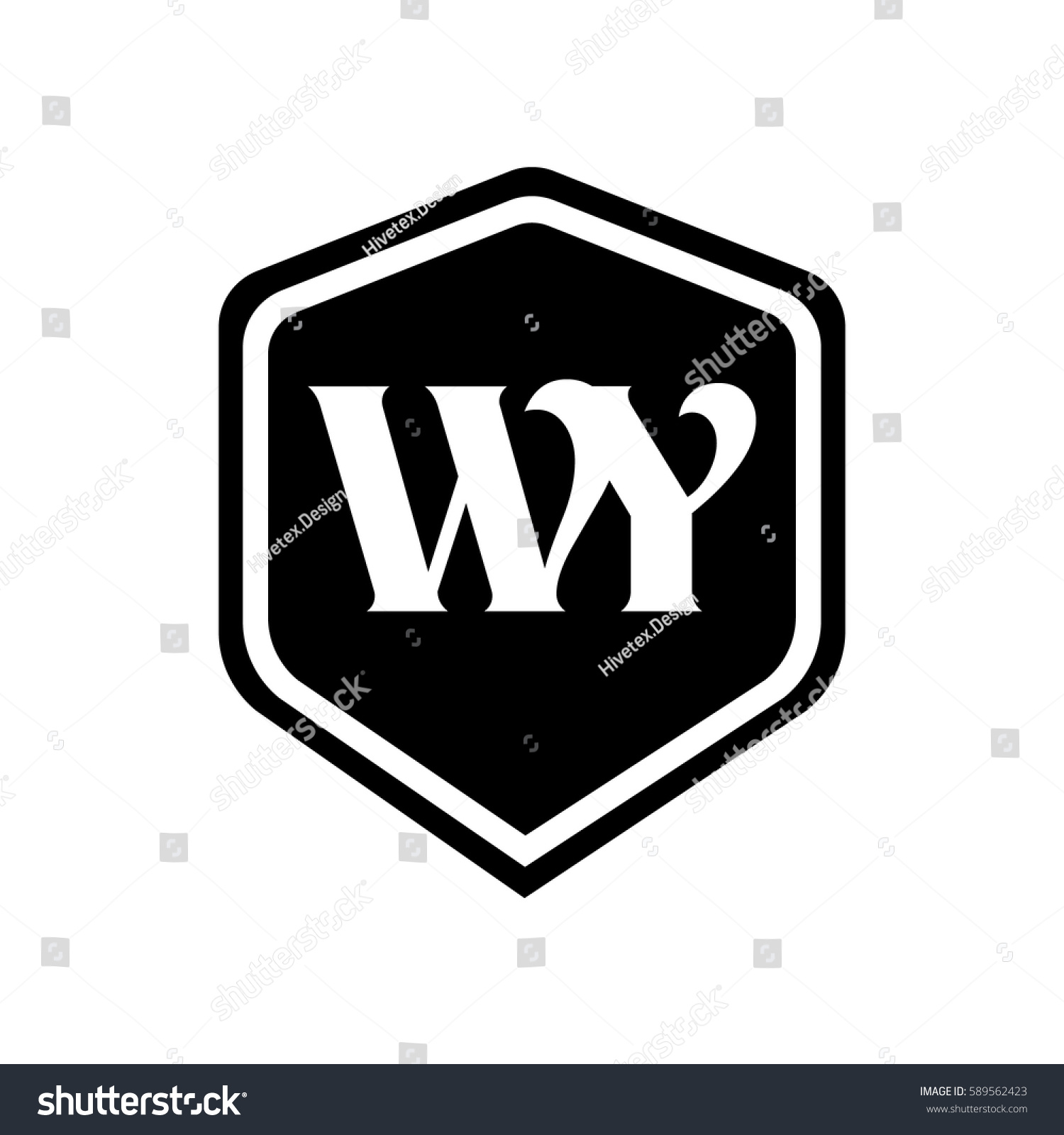 Wy Logo Stock Vector Royalty Free