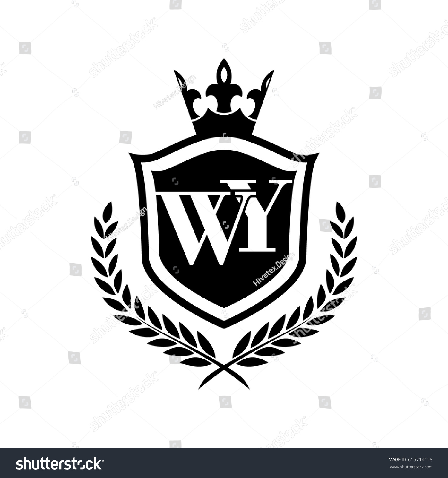 Wy Logo Stock Vector Royalty Free