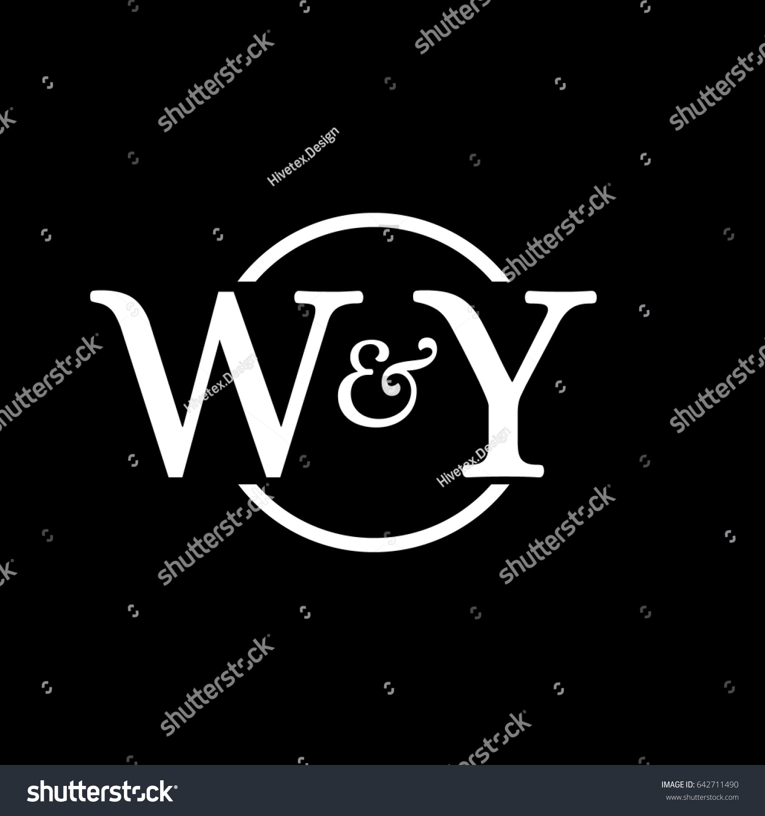 Wy Logo Stock Vector Royalty Free