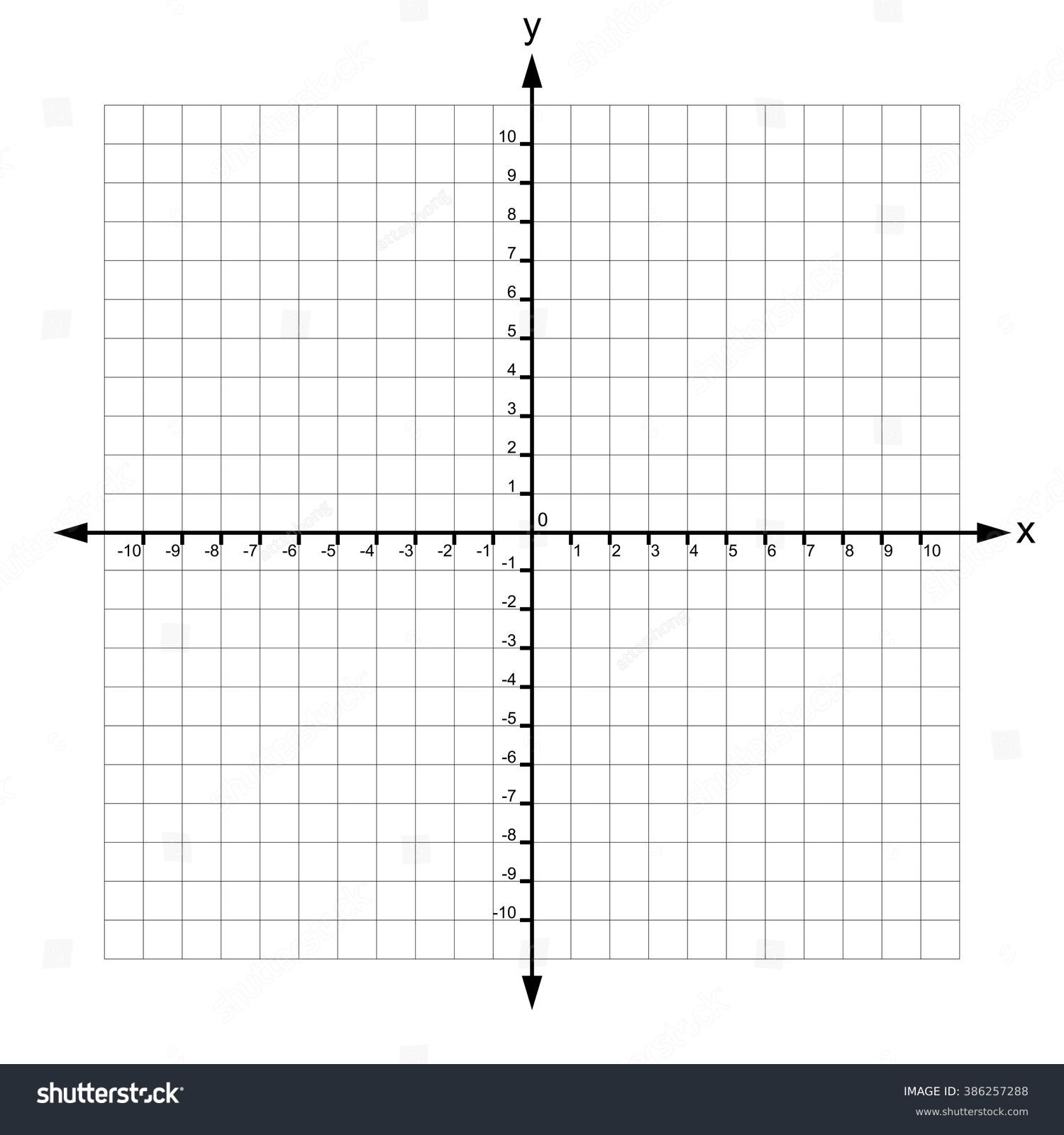 X Y Axis Numbers Vector Stock Vector (Royalty Free) 386257288 ...