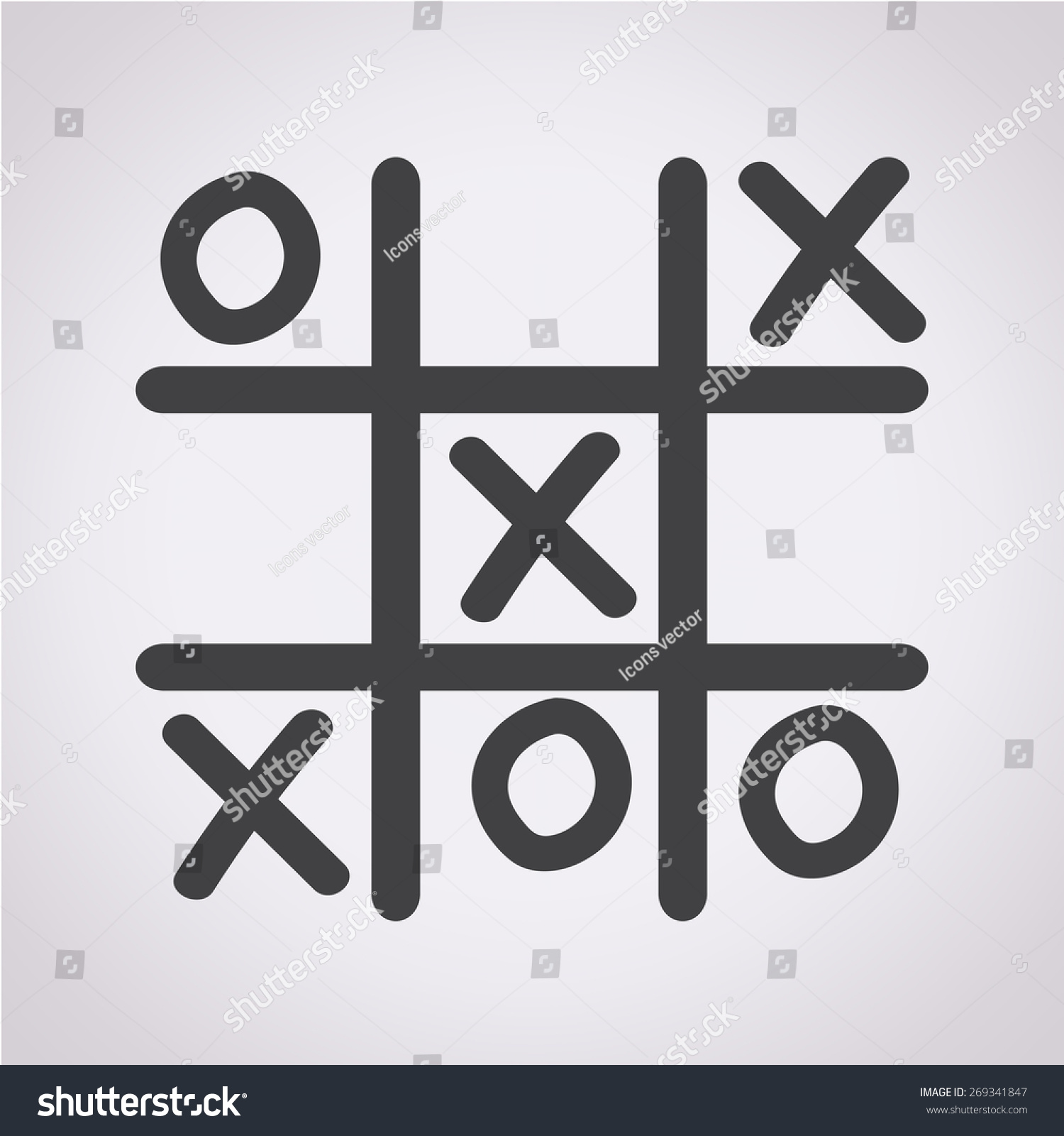 X O Icon Stock Vector (Royalty Free) 269341847 | Shutterstock