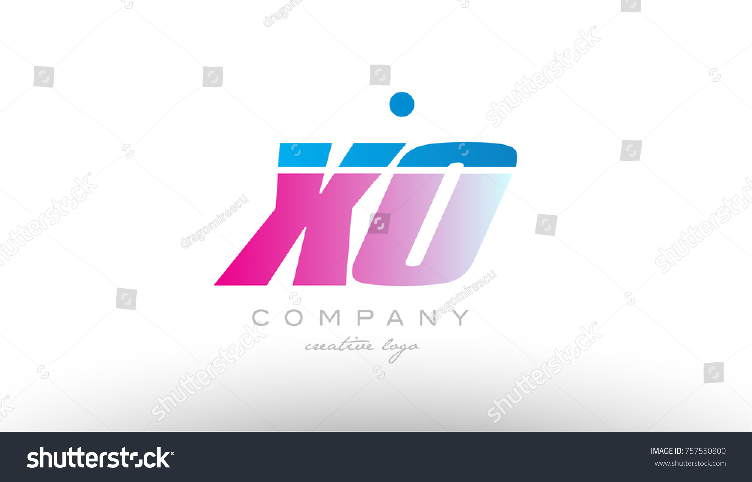 Xo X O Alphabet Letter Combination Stock Vector Royalty Free