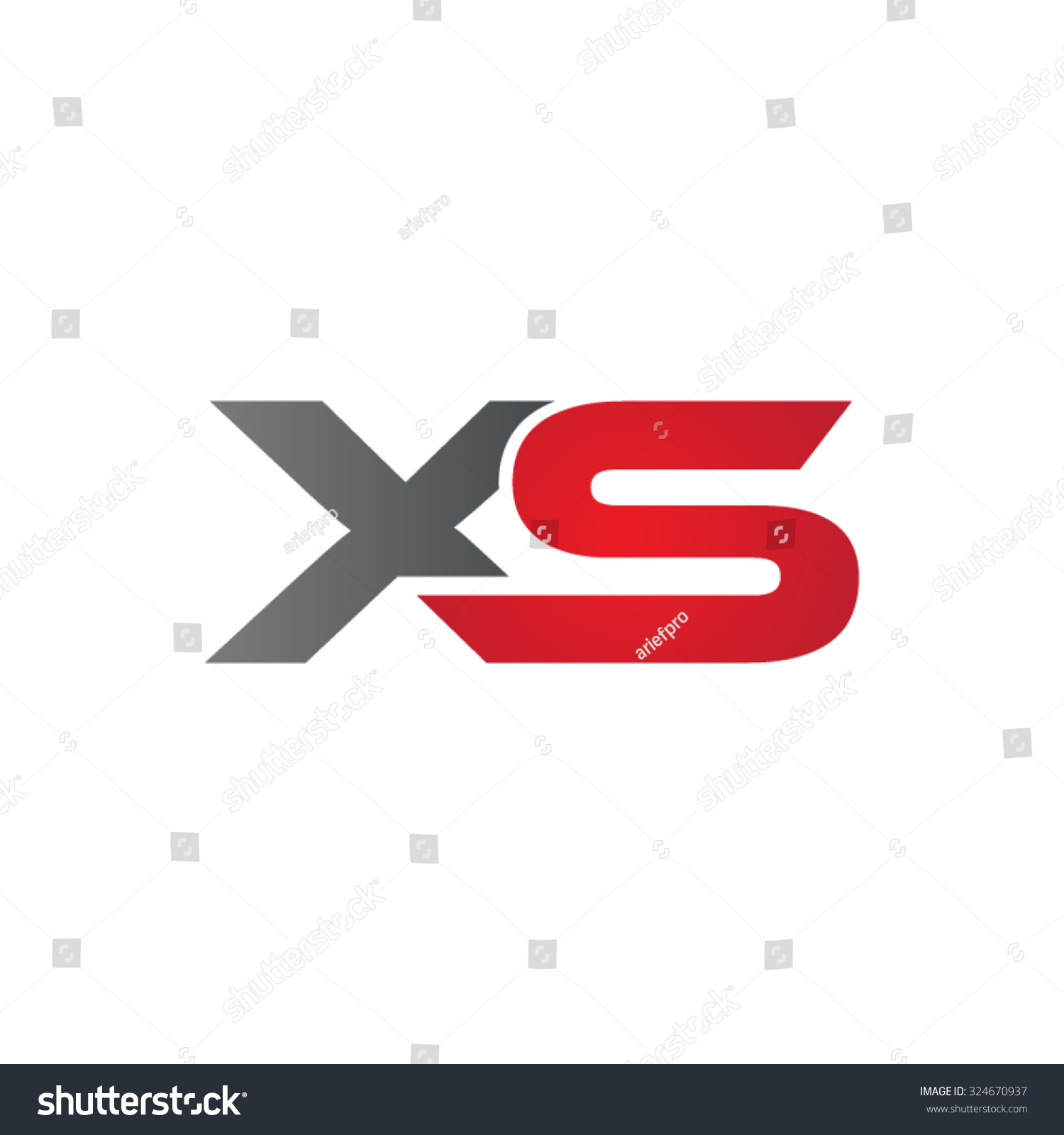 Xs Company Linked Letter Logo Stock Vector Royalty Free 324670937 Shutterstock