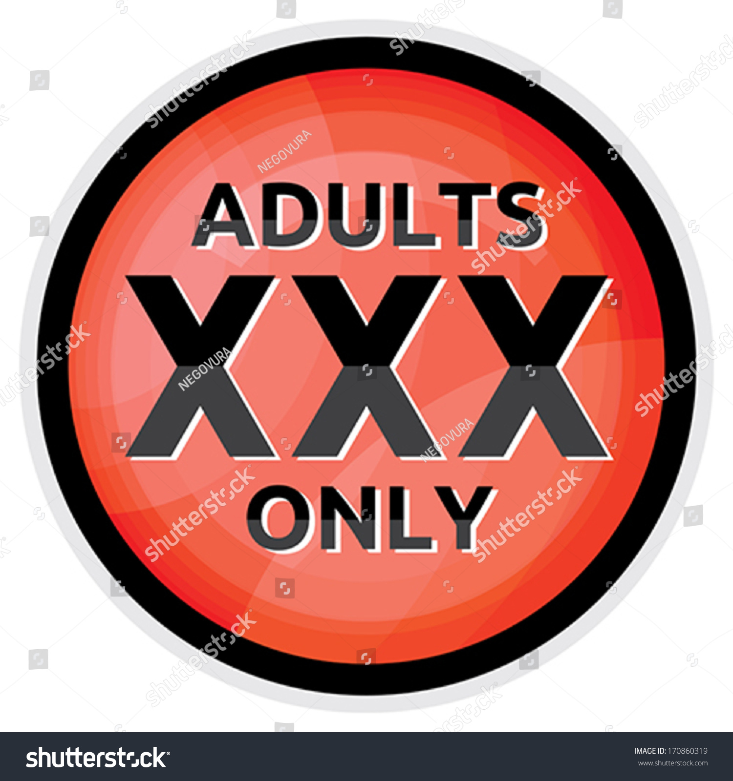 Xxx Icon Adults Only Vector De Stock Libre De Regalías 170860319 Shutterstock