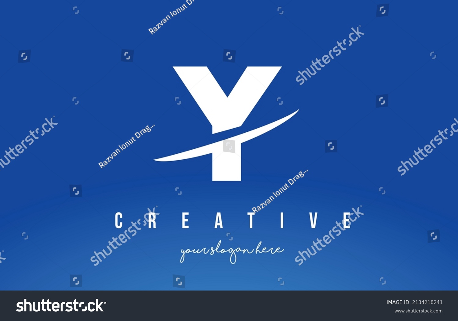 Y Letter Modern Logo Design Swoosh Stock Vector Royalty Free 2134218241 Shutterstock 8683