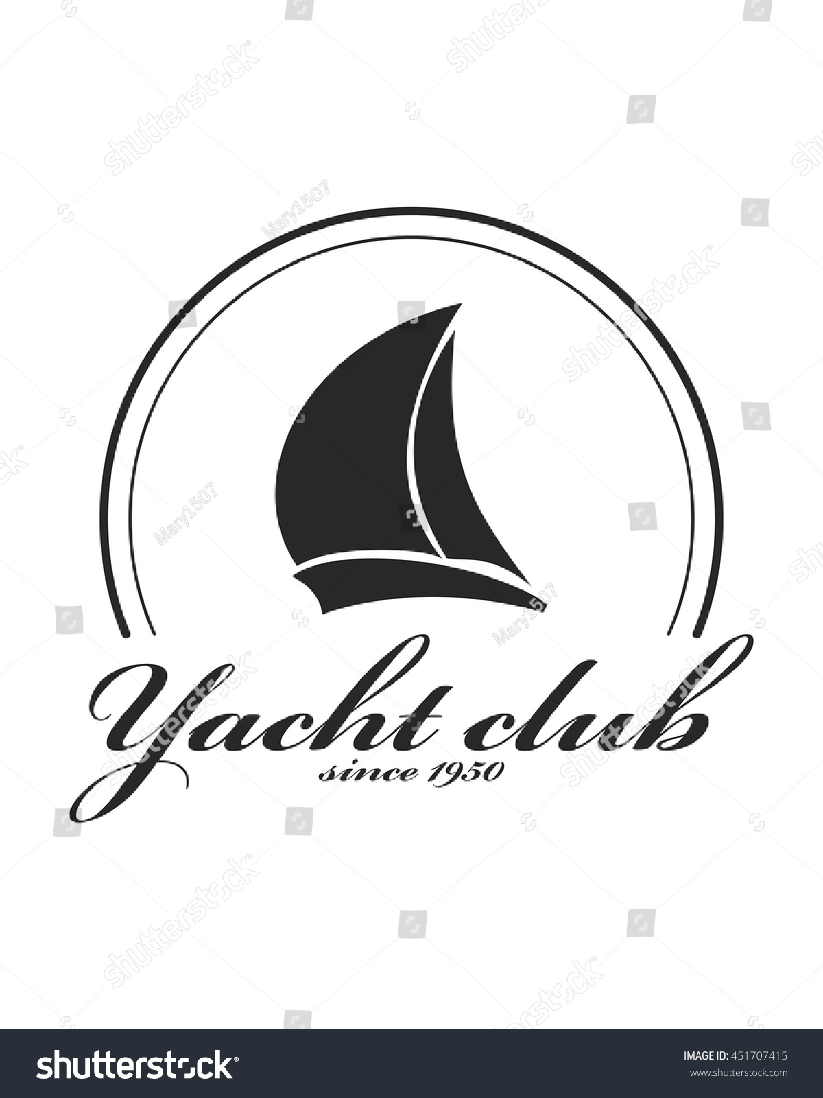 yacht club emblem