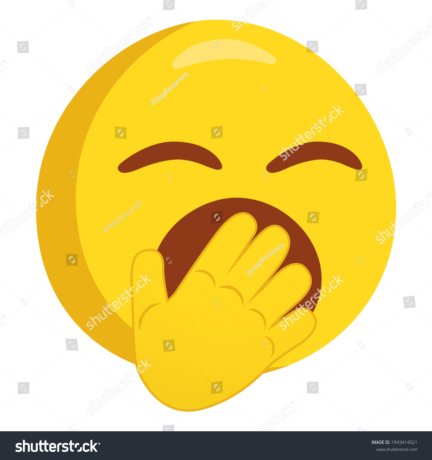 Yawning emoticon Images, Stock Photos & Vectors | Shutterstock