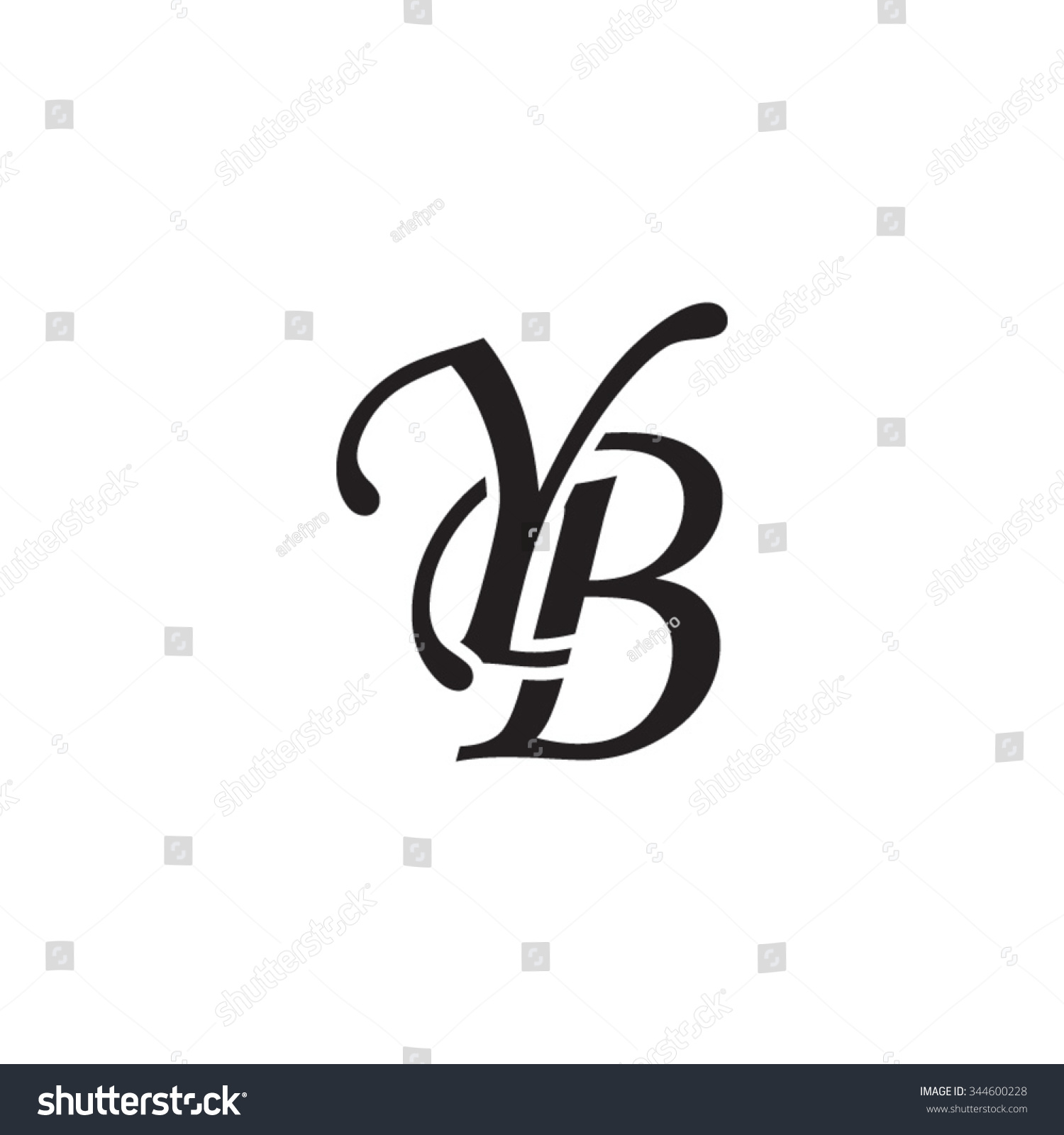 Yb Initial Monogram Logo Stock Vector Royalty Free 344600228 Shutterstock 6893