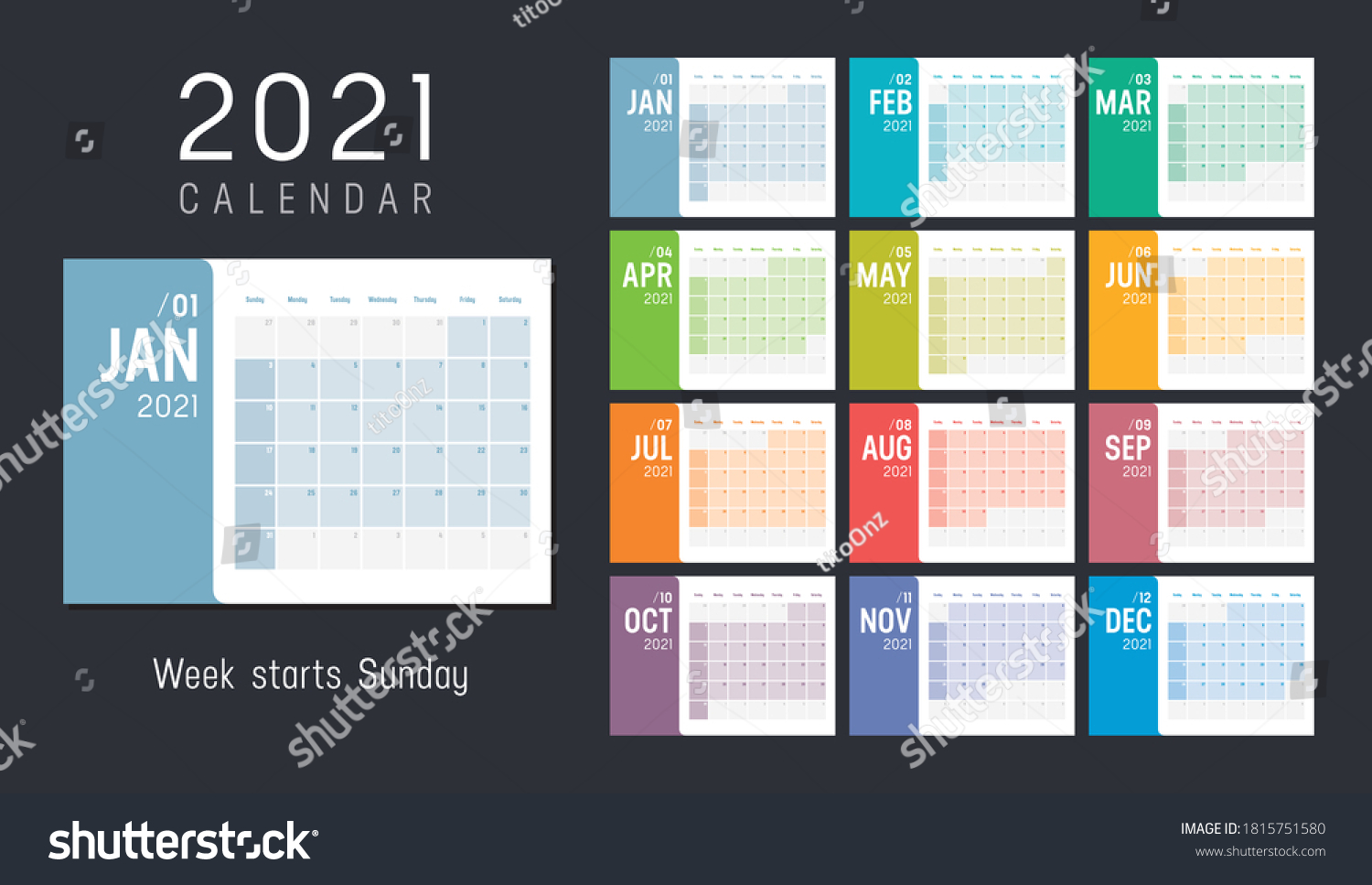 214,447 Calendar month by color Images, Stock Photos & Vectors ...