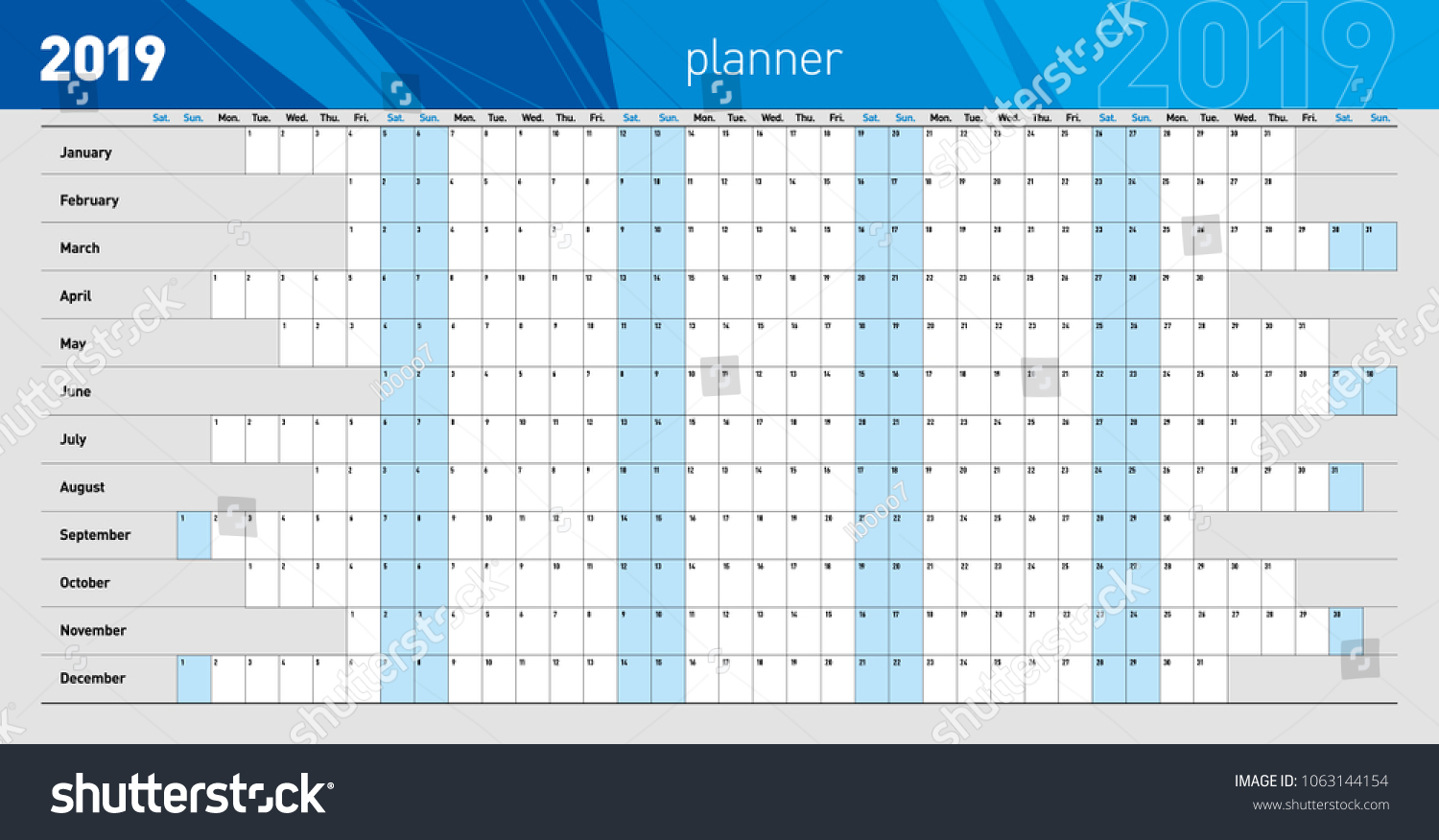 25,830 Calendar year planner 2019 Images, Stock Photos & Vectors ...