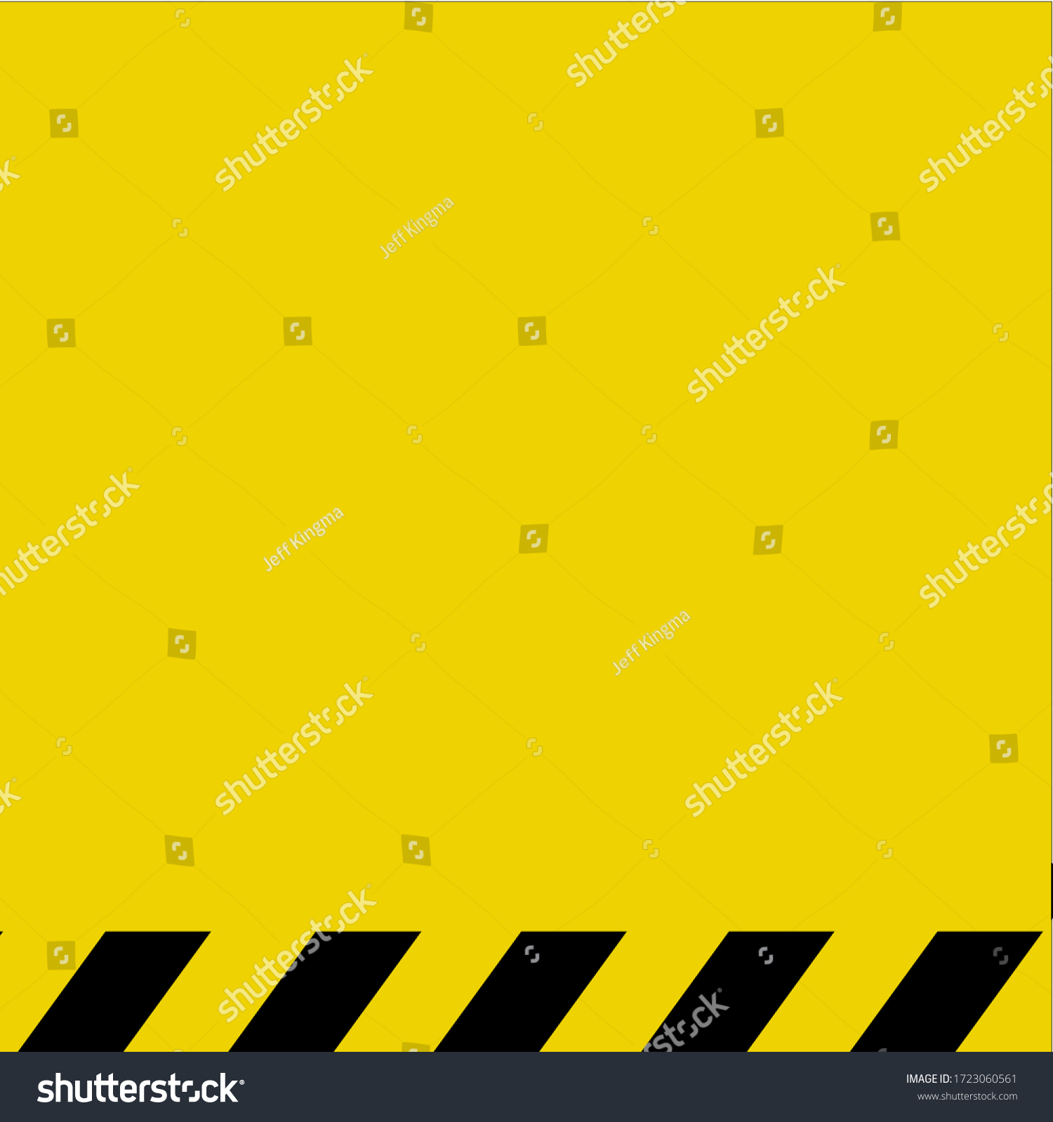 Yellow Caution Warning Sign Empty Background Stock Vector (Royalty Free ...