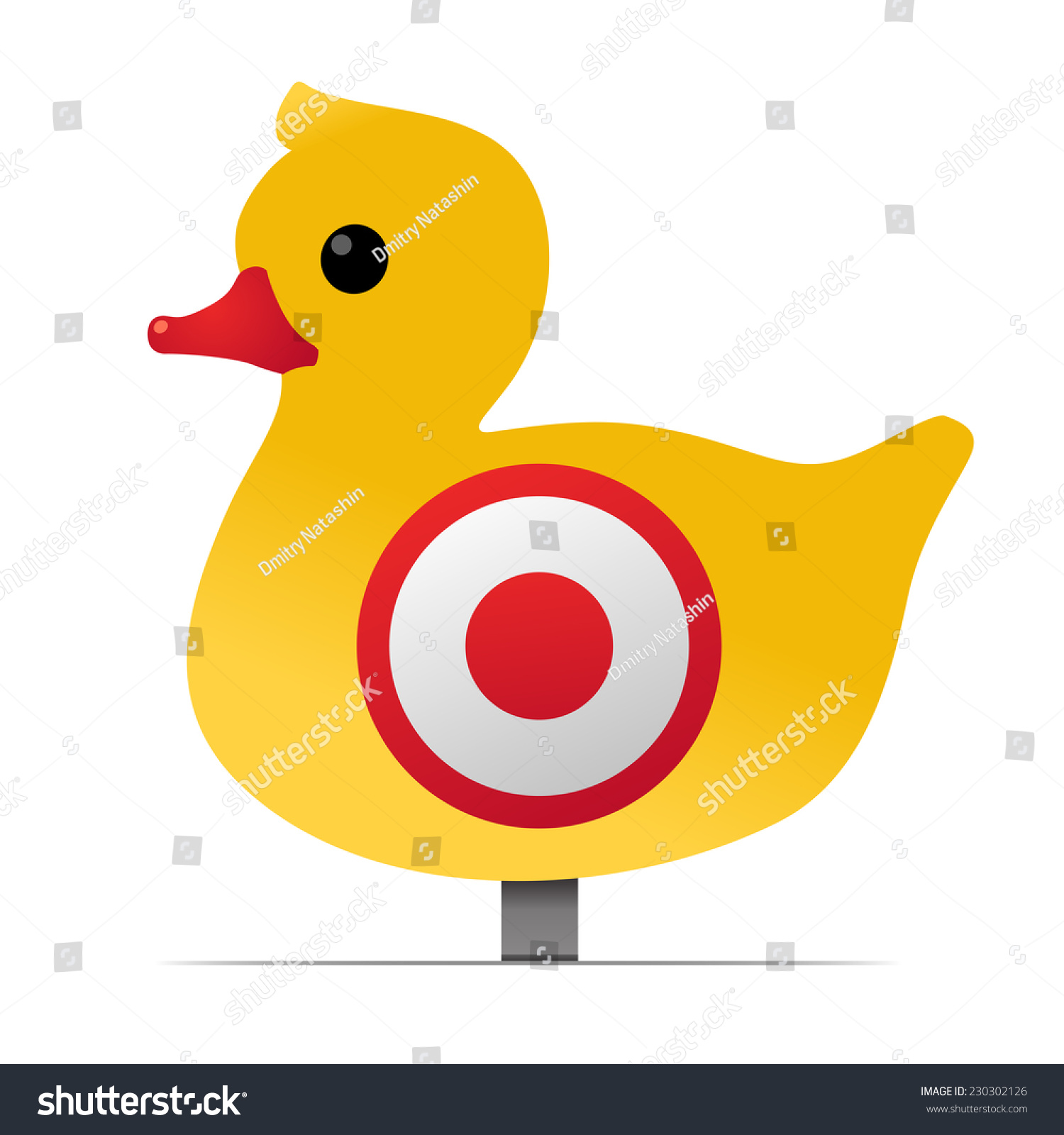 Yellow Duck Target Stock Vector (Royalty Free) 230302126 | Shutterstock