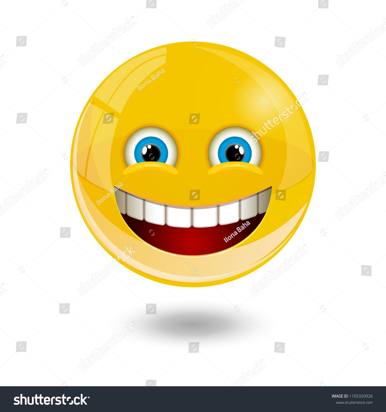 Yellow Glass Smiley Emoticons Emoji Vector Stock Vector (Royalty Free ...