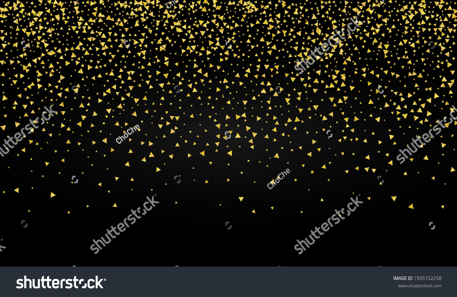 Yellow Glow Modern Black Background Anniversary Stock Vector (Royalty ...